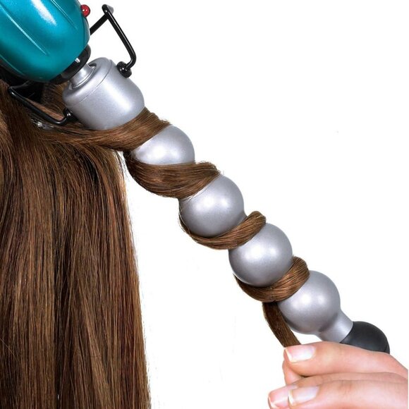 BED HEAD ROCK N ROLLER CURLER 2-IN-1 CERAMIC IRON CURLING WAND CLAMP-FREE STYLER - Picture 3 of 8